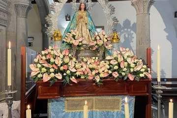 La Inmaculada Concepción, lista para la procesión de este miércoles en Jinámar/Francisco Javier Santana.